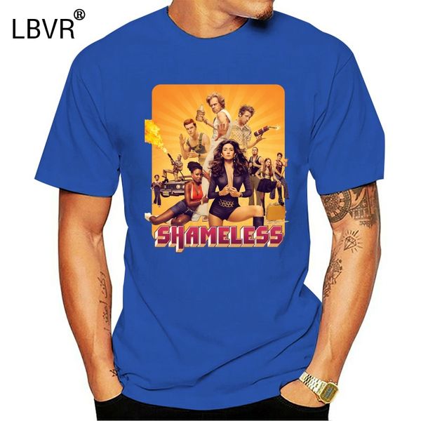 

pure cotton mens shameless season 6 poster casual t-shirt c08z