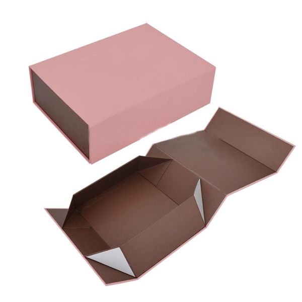 

custom flat pack rigid gift box with your logo