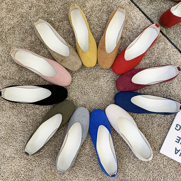 

large size 35-43 women loafers candy color shallow shoes female flats casual shoes comfortable grandmother zapatos mujerc, Black