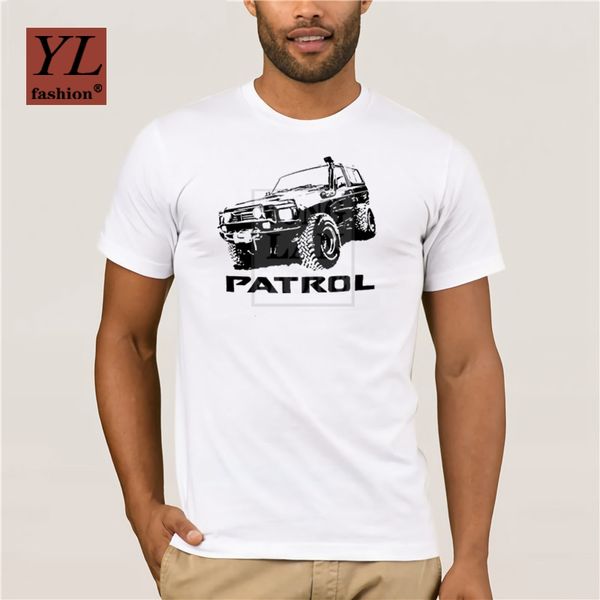 

summer style men tee shirt off road patrol car premium cotton t shirt multi color personality t-shir