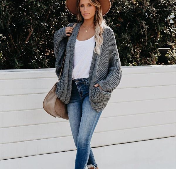 

sweater loose long sleeve spring autumn fashion coats ladies casual clothes women solid cardigan, White;black