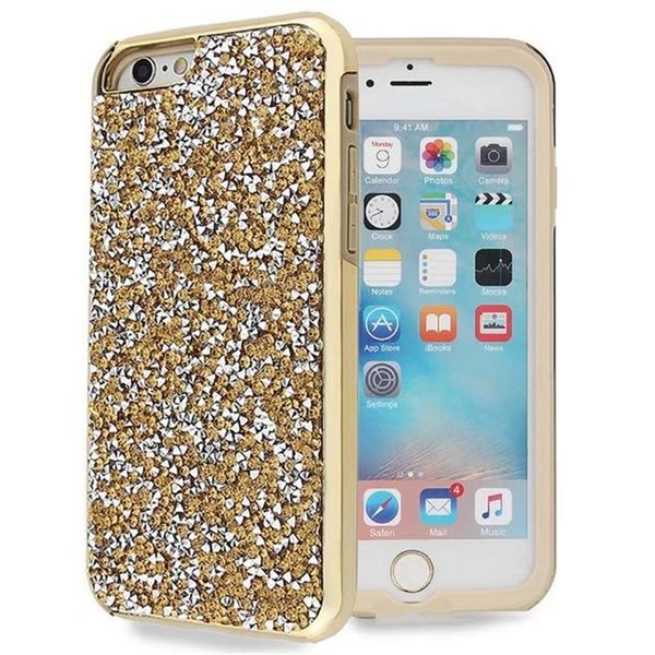 

mobile phone case with drill luxury premium commuter case bling diamond rhinestone glitter cases cover protective case