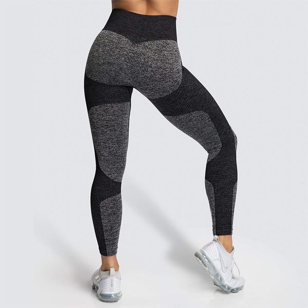 

women's seamless knit yoga pants high waist stretch fitness slimming comfortable breathable sweat-wicking quick-drying leggings, White;red