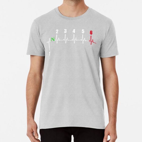 

motorbike heartbeat - 1n23456 t shirt herzschlag motorbike 1n23456 super bike enduro roadster chopper cruiser