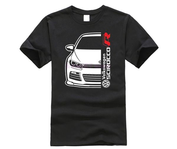 

2019 new short sleeve men fashion t shirts round neck scirocco r oldschool car fans tee shirt design