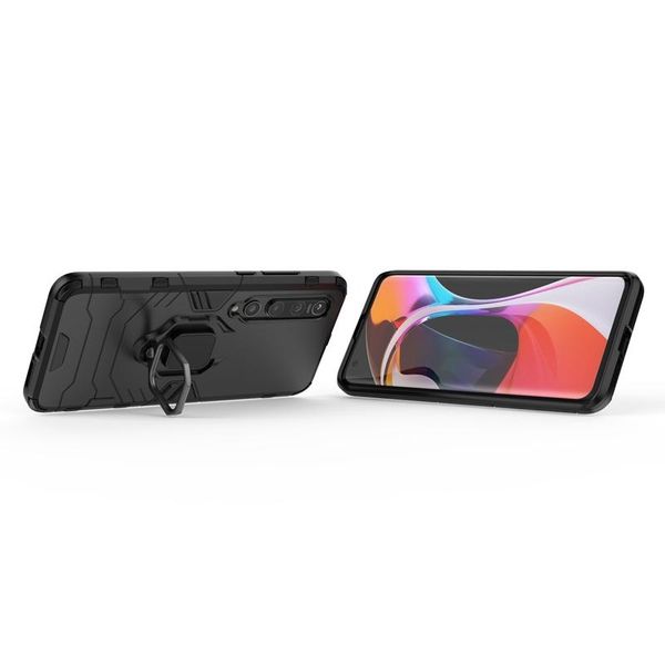 

2 in 1 armor luxury shockproof hard holder case for xiaomi 10 magnetic ring holder phone case