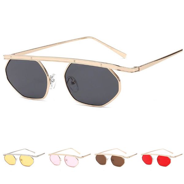 

fashion women & men sunglasses personlaity sun glases alloy frame eyewear anti-uv spectacles simplicity eyeglasses adumbral a, White;black