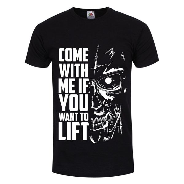 

come with me if you want to lift men's black t-shirt