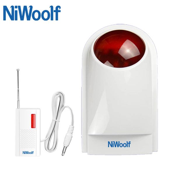 

new wireless waterproof strobe siren 433mhz, for home gsm alarm system security surveillance siren alarm