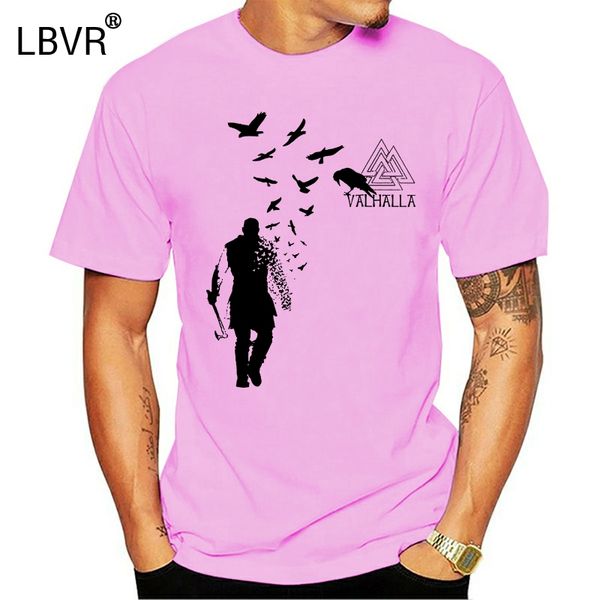 

vikings axe ragnar lothbrok flock of ravens valhalla symbol t-shirt 2020 super casual streetwear comics man tee shirts