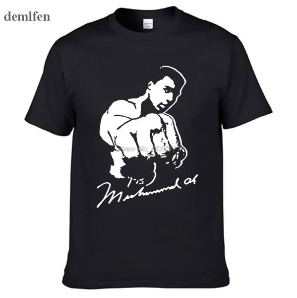 

muhammad ali тенниска all over again мода мужчины с коротким рукавом рубашки camisetas hombre fighting club summer top graphic tshirt