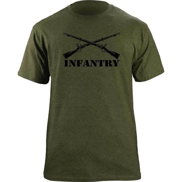 

army infantry branch insignia military veteran t-shirt apparel casual tee shirt