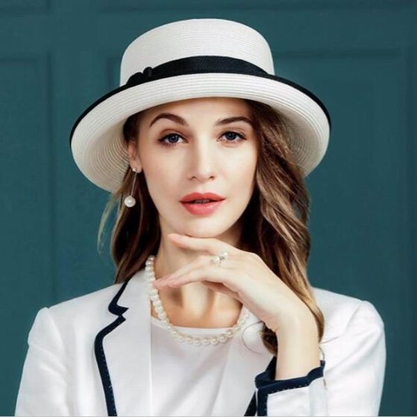 

summer hats for women fashion design women beach sun hat foldable brimmed straw hat c7012, Blue;gray