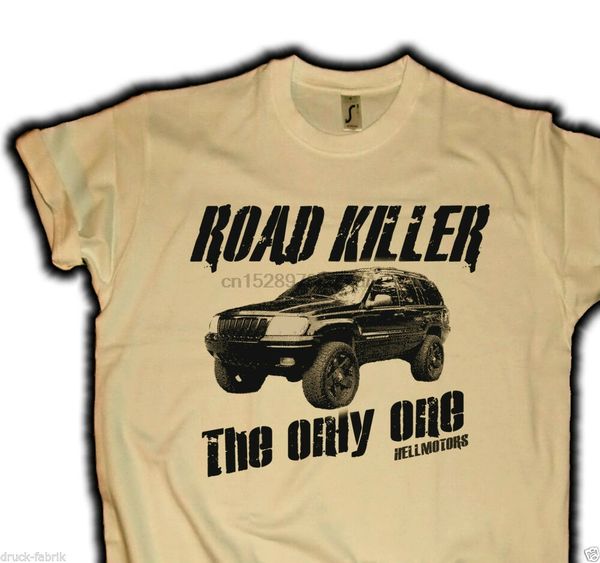 

road killer grand cherokee wj t-shirt sand vintage v8 cruiser us car truck