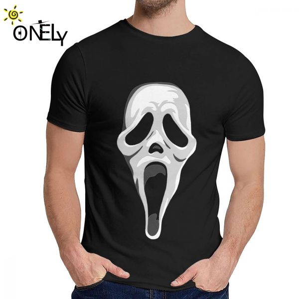 

soft scream ghostface with knife t-shirt man's crazy style amazing classic o-neck tee