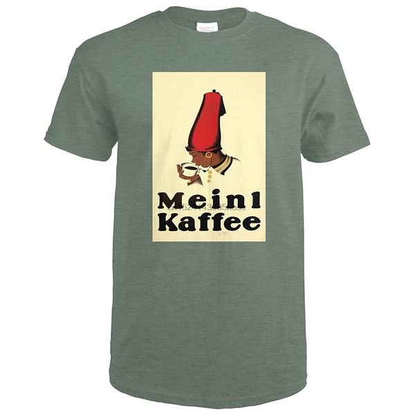 

meinl kaffee vintage poster (artist joseph binder) germany c. 1923 65802 (heather military green t-shirt large