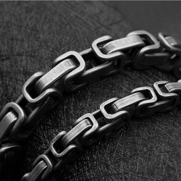 

bracelet men stainless steel gifts for men steel color bracelet hand link chain charm gold chain bracelets bead hip hop, Black