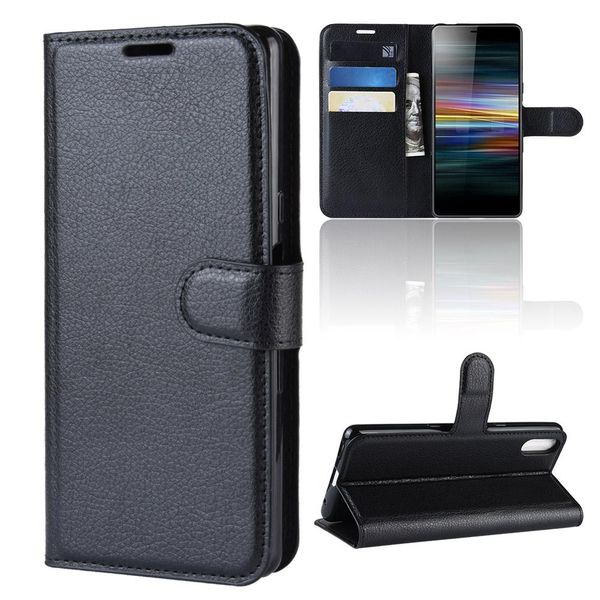 

lychee litchi wallet leather phone cases stand card holder cover case for lg k40s g8x thinq w30 w10 l-01l stylo 5 k50 k40