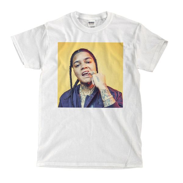 

young ma - portrait - white t-shirt - ships fast