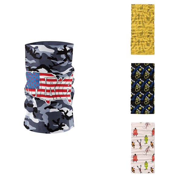 

new fashion 3d printed headscarf multifunctional magic bandanas sports hijab scarf elastic headband hair accessories wrist strap, Blue;gray