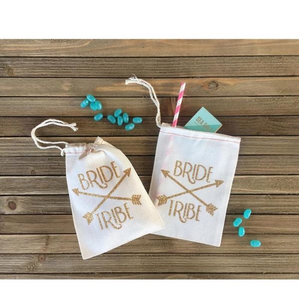 

gift wrap bride tribe favor bag bachelorette party bags glitter cutom birthday kits