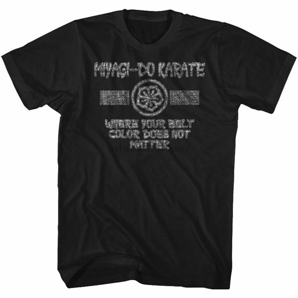 

karate kid worn miyagi black t-shirt