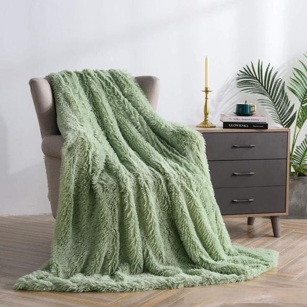 

coral fleece fabric blanket household plush blanket solid color nap spring and autumn fashion home textile