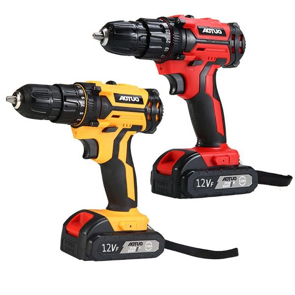 

12v electric screwdriver wireless power driver dc rechargeable lithium-ion battery home