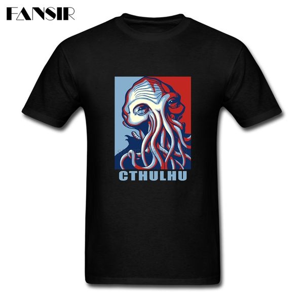 

big size cthulhu casual t-shirts for men 100% cotton short sleeve men t shirt guys clothing