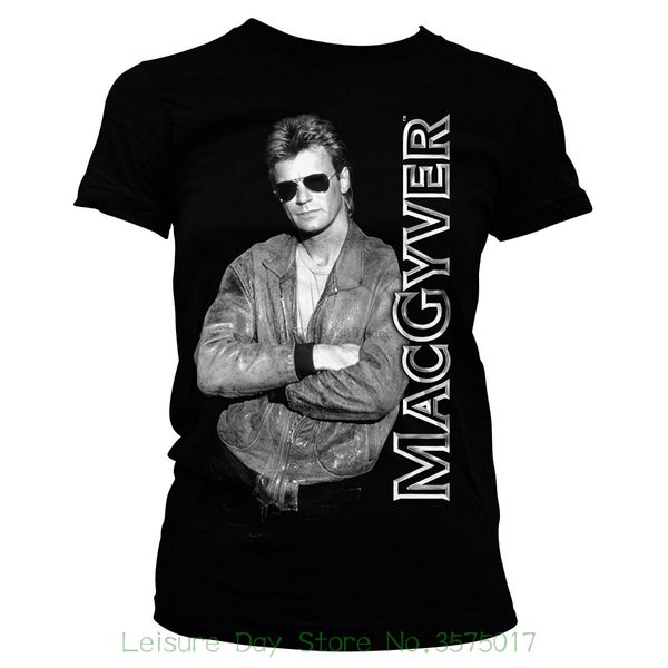 

price 100 % cotton tee shirts officially licensed merchandise cool macgyver girly tee