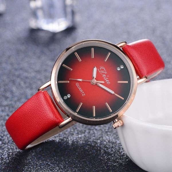 

2020 женщины часы rhinestone моды изысканный женщин кожа вскользь часы роскошные аналоговые кварцевые наручные часы браслет, Slivery;brown