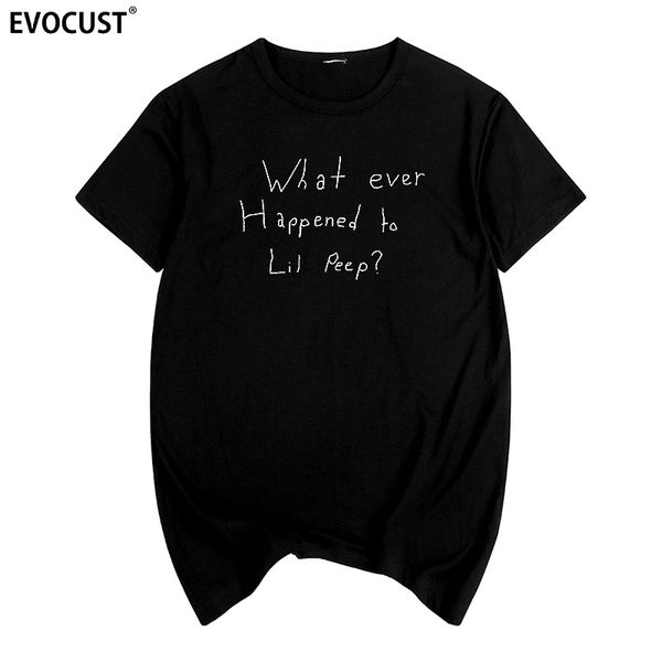 

lil peep hellboy hiphop rapper cry baby punk rock what ever happened t-shirt cotton men t shirt new tee tshirt womens