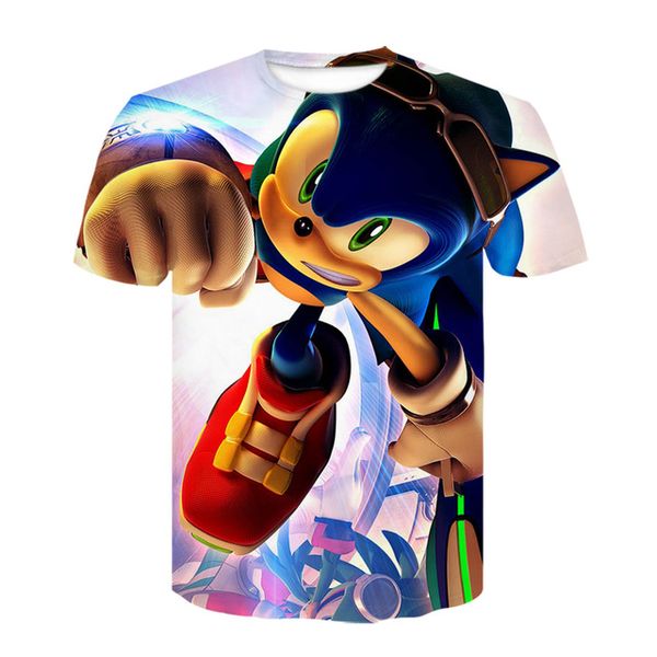 

sonic the hedgehog 3d boys summer cute girls mario boys clothing mens anime 3d print shirts anime hentai comics men clothing