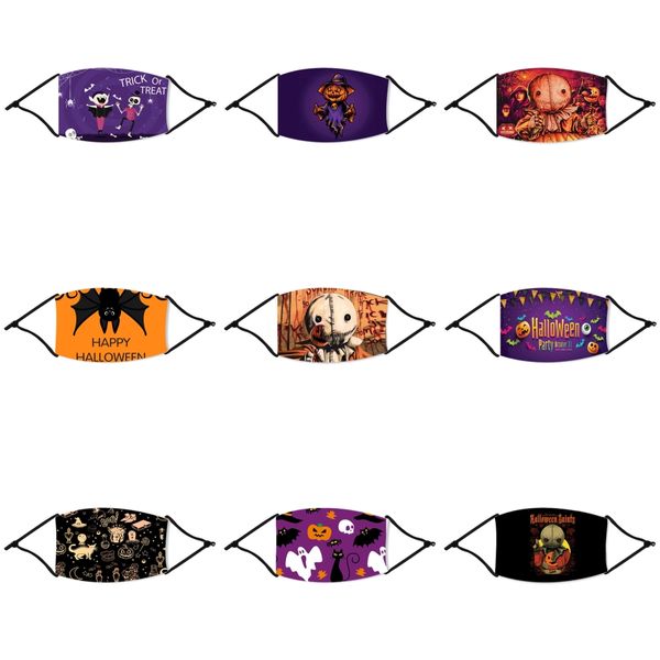 

lovely bear protective face halloween straw masks 3 layer anti splashing pm2.5 activated carbon dust proof kids mouth muffle mascherine 7#95, Black