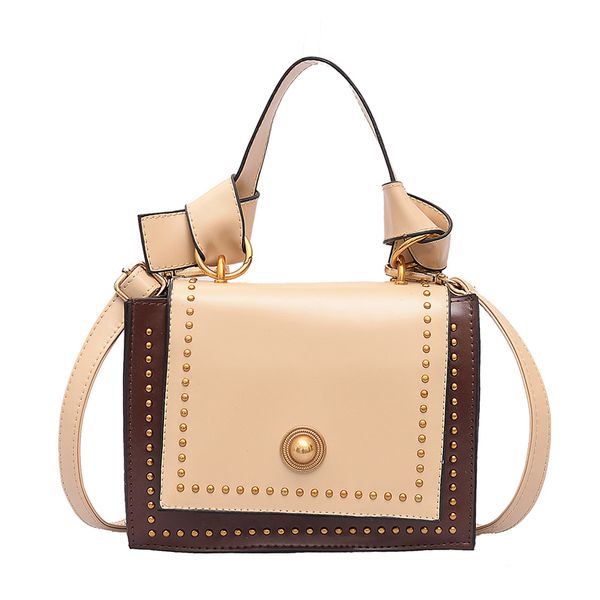 

tftp-fashion portable small bag female new spring female bag korean version of the retro rivet small square oblique