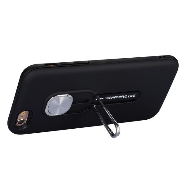 

dual layer shockproof case for iphone 6 6 plus silicone armor bumper rugged cover magnetic car holder case with kickstand