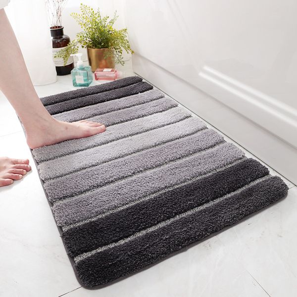 

carpets nordic modern living room bedroom bath doormat entrance hall stair kitchen soft water absorption carpet stripes non-slip rug mat