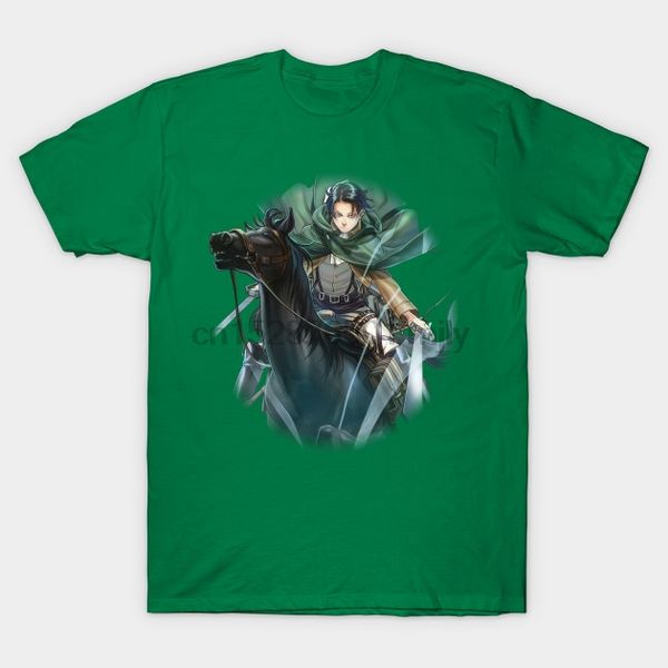 

men tshirt captain levi ahead anime t shirt printed t-shirt tees top