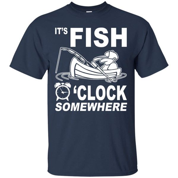 

its fish o clock somewhere gifts tee t-shirt for men fashion men and woman t shirt ing