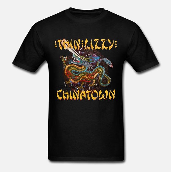 

смешные люди тенниска женщины новизна тенниску thin lizzy chinatown t-shirt