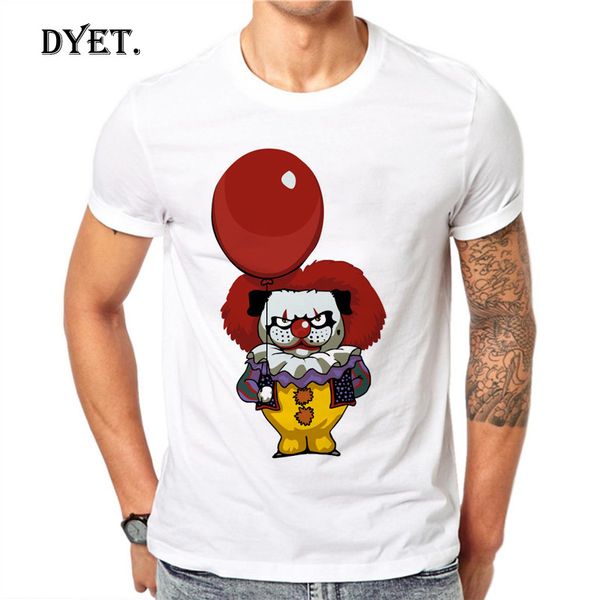 

100% cotton gothic style harajuku fashion men casual t-shirts donald ronald mcdonald short sleeve summer t shirt tees white