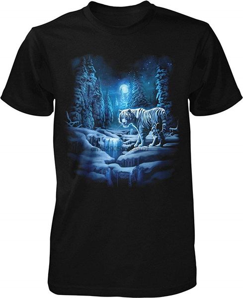 

snow tiger white tiger men t shirt nofo clothing co. tee shirt light