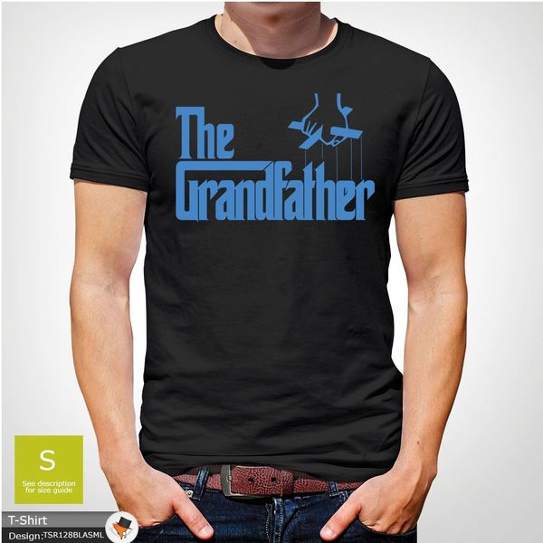 

brand new 2019 summer mens short grandfather the godfather parody mens t-shirt grandad christmas birthday blue cute t shirts