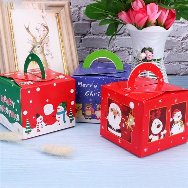 

20pcs christmas eve apple box gift box dessert wrapping boxes christmas candy party supplies