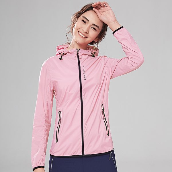 

summer jacket women clothing ultra-thin breathable sun protection beach jacket long sleeve hooded zipper windbreaker ta1835, Black;brown