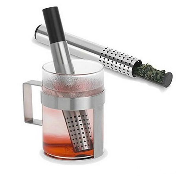 

new convenient press type mesh tea infuser filter coffee teapot drinkware tools creative stainless steel tea stainer high quality