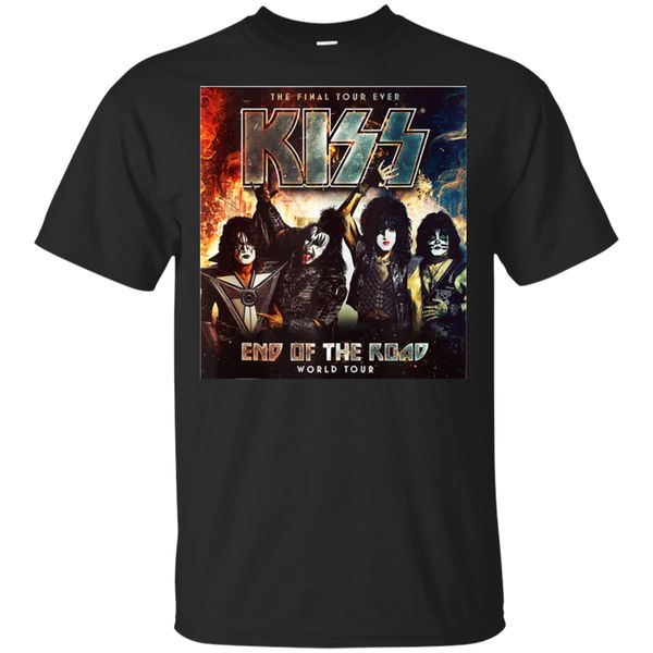 

end of the years kiss road tour 2020 t - shirt black for men - women slim fit tee shirt
