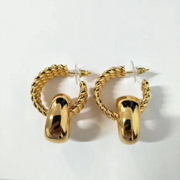 

Top quality hook and knot shape drop earring Fashion style jewelery for women wedding earring gifts in 18k gold plated jew