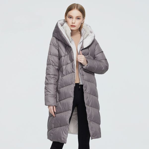 

new winter women's coat women long warm parka fashion jacket with rabbit fur hooded bio-down female clothing, Tan;black