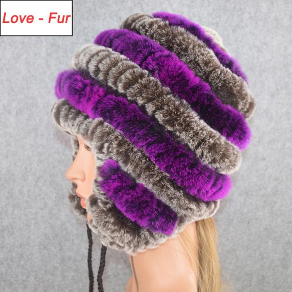 

new good эластичные трикотажные рекс меховые шапки шапочки зима женщины real rex fur hat 100% real natural cap, Blue;gray